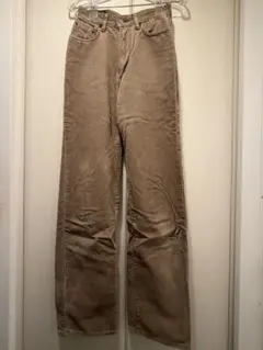 SOMETHING コーデュロイ ストレートジーンズ