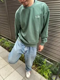 THE NORTH FACE スウェット　長袖　グリーン　S