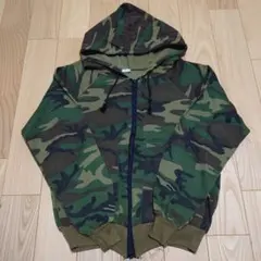 古着 USA製 アメリカ製 迷彩柄 ジップアップパーカー Sサイズ