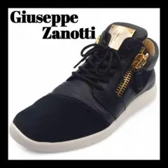 GIUSEPPE ZANOTTI ハイカット スニーカー レザー ジップ 黒のサムネイル