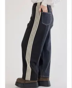 RODEOCROWNSWIDEBOWL カスタムトラックデニムパンツ