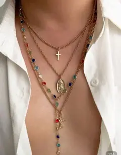 ビーズネックレス ネックレス