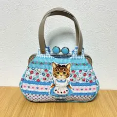 あおりがま口ポーチ　リトルサンダー