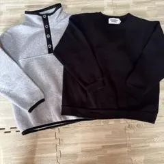 ペアマノン 裏起毛 スウェット2枚セット120