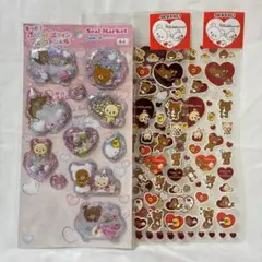 【新品・未開封】サンエックス　リラックマ　シール　平成レトロ 3枚セット