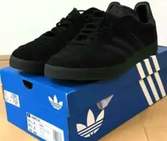 27.5 トリプルブラックGAZELLE ガゼル adidas サンバ タバコ