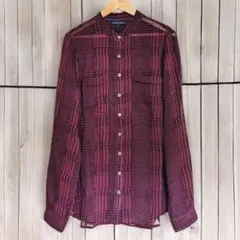 TOMMY HILFIGER チェック シアー シャツ メンズ レディース M