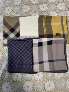 ハンカチ 5枚まとめ売り バーバリー