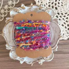 エスニックシリーズ引き揃え糸5m ファンシーヤーン 素材糸 アートヤーン♠m