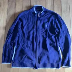BURBERRY BLACK LABEL ジップアップカーディガン