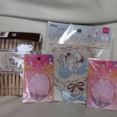 ディズニー フラッグ、鉱物付箋、 ウッドピンチ4点セットのサムネイル