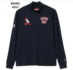BEAMS（ビームス）ゴルフ ツアー モックタートルネック シャツ、ネイビーXL