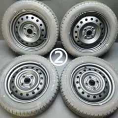 ②ダイハツ ミラココア 純正 14インチ タイヤホイール4本 155/65R14