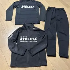 ATHLETA &CLOSSI SPORTSブラックジャージセット　サイズ140