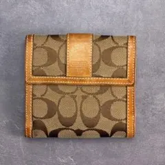 Y2K COACH Signature Leather Wallet