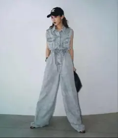 メルカリに１点❣️ANDREA&Co. ビンテージウォッシュデニム オールインワン メルカリに1点❣️ANDREA&Co. ビンテージウォッシュデニム