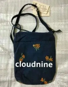 cloudnine クラウドナイン ミモザ刺繍 サコッシュ ショルダーバッグ