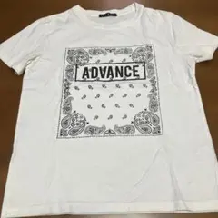 INGNI ADVANCE ペイズリー柄 半袖Tシャツ ホワイト