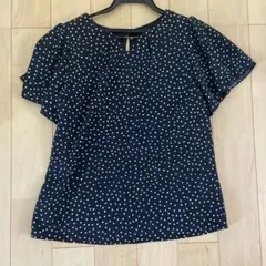 MISCHMASCH ドット柄 フレア袖ブラウス Mのサムネイル