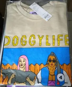 PUNYUS DOGGYLIFE ノースリーブTシャツ ベージュ