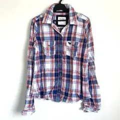 新品★アバクロ レディース 長袖シャツ チェックシャツ カジュアルシャツ M