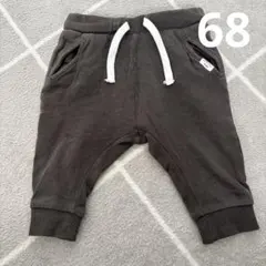 ダークグレー コットン混紡パンツ