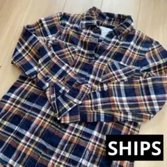 SHIPS チェックシャツ