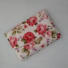 ハンドメイド　ポケットティッシュケース　バラ