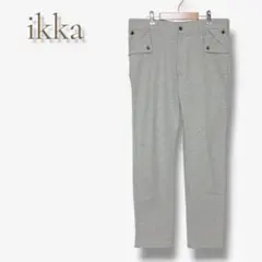 イッカ グレー スウェット パンツ ジャージ ストレッチ ポケット グレー