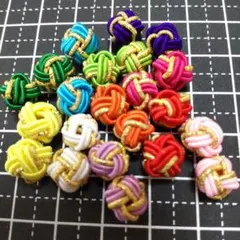 水引2色玉結び金カラフル