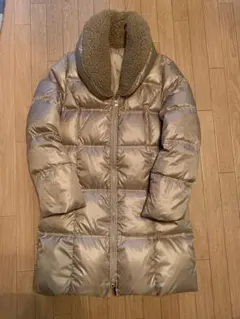 値下げ早い者勝ち 美品 BRAHMIN ファーダウン切り替えコート Mサイズ38