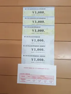ビックカメラ、コジマ株主優待券　6000円分