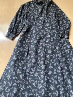 earth music&ecology 花柄ロングワンピース