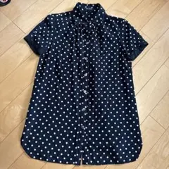 COMME CA DU MODE ドット柄 半袖シャツ 11号