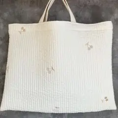 レッスンバック さくらんぼ ヌビ イブル ハンドメイド 絵本バック 入園