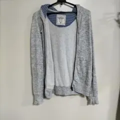 UNIQLO ORIGINAL WASH ジップアップパーカー グレー Mのサムネイル