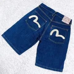 EVISU /エヴィス/ハーフデニムパンツ/w38 2001 濃紺 EVISU エヴィス 2001 デニムパンツ 大黒 買取 | アメカジ古着の高価