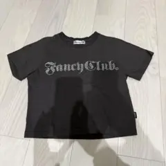 Fancy Club クロップドTシャツ ブラックのサムネイル