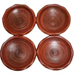 備前焼 菊型 饅頭皿 4枚セット 陶器 備前焼 菊型 饅頭皿 4枚セット 陶器 - メルカリ