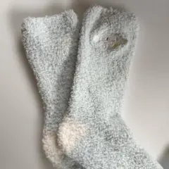 シナモロール モコモコ靴下 水色