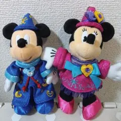 東京ディズニーシー10周年ミッキー ミニー ぬいぐるみ バッチセット