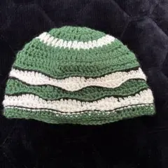 ビーニー　手編み　ニット帽　かぎ針編み　ハンドメイド