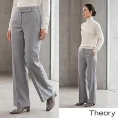 Theory セオリー【0】ビジネススラックス グレー フォーマル ウール 美脚