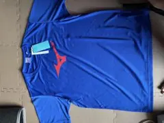 【新品未使用タグ付き】MIZUNO メンズ 半袖Tシャツ ブルー 2XL