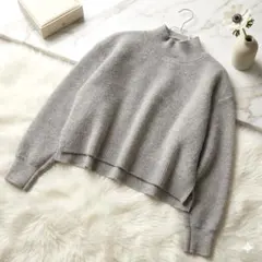 美品✨【アルページュストーリー 】スパンコールニットプルオーバー グレー 2/Mのサムネイル