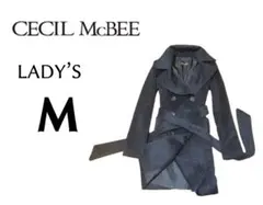 レディースM◇CECIL MC BEE◇メルトンコート navy