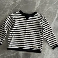 petit main ボーダー柄 長袖カットソー 110