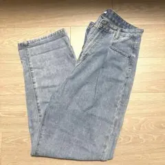 ライトブルー ストレートデニム ハイウエスト