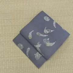 正絹 夏帯 紗紬 名古屋帯 野菜文様(未使用品)【松屋】のサムネイル