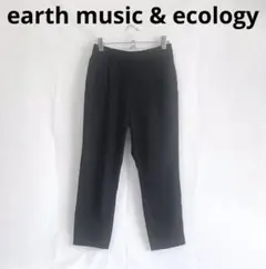 earth music & ecology★テーパードタックパンツM/ ブラック